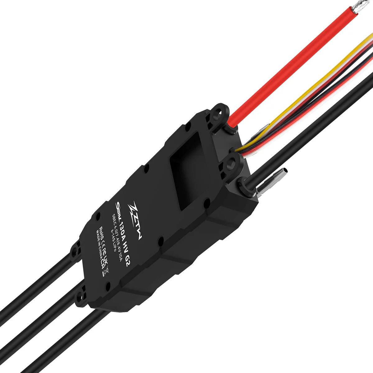 Tw tw 32ビットシールG2130a/160a esc hv 6-14s bec 6/7.4/8.4v10a rcボート用防水スピードコントロール水中スラスター