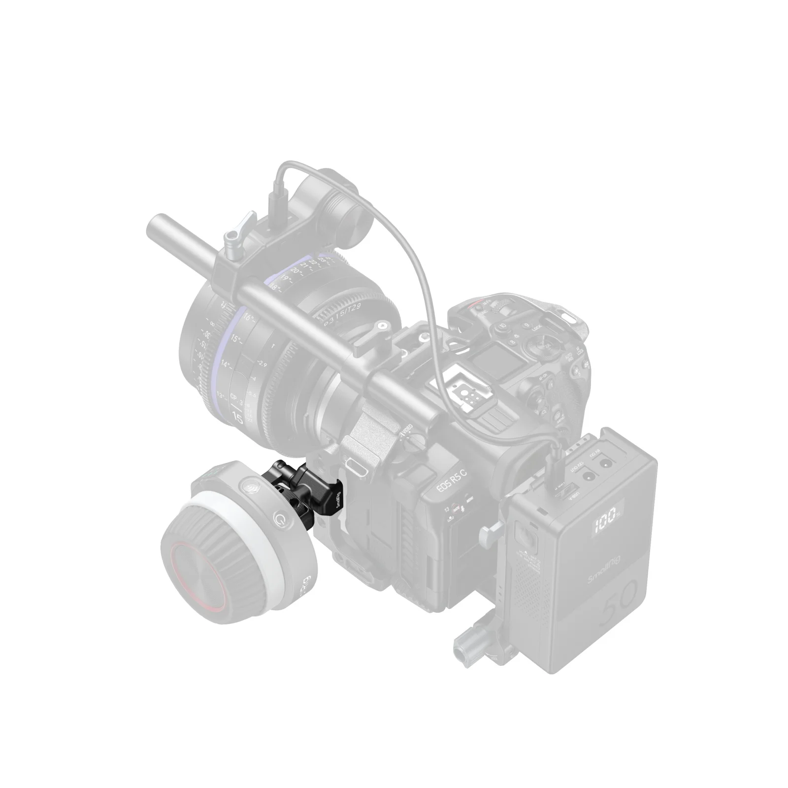 SmallRig الناتو المشبك tO a 1/4 "-20 برغي محول الألومنيوم أقصى تحميل 8 كجم لخيارات التركيب ثنائية الاتجاه متعددة الاستخدامات 3264