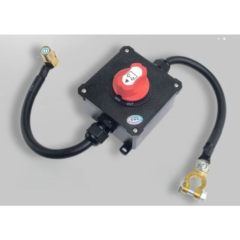The latest 12V24 trolley battery waterproof power-off switch construction car battery truck master switch hand screw gate knife