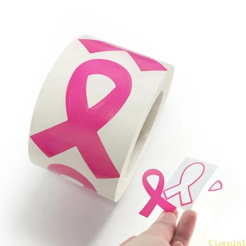 A3pc Pink Ribbon Sticker Seni consapevolezza Etichette Support Group Adesivo