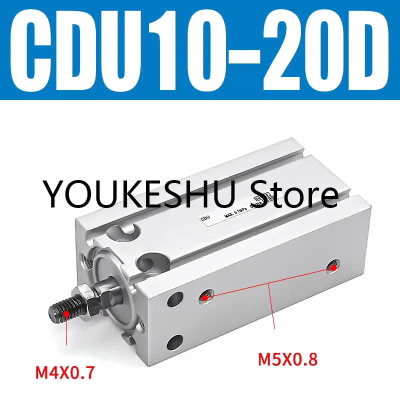 Brand New Original Free-Mount Mini Pneumatic Cylinder CDU10-20D