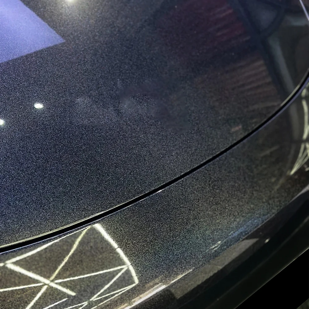 

Car Wrap Vinyl Film Iridecence Laser Black Color Change Stickers PET Bubble Free Auto Self Adhesive Sticker Car Accessories