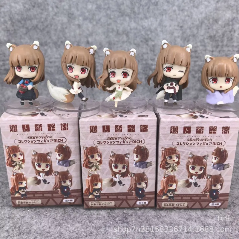 

Серия Spice and Wolf Beautiful Girls HoloBlind Box Surprise Mystery Box Набор игрушек Мини-фигурка Коллекционный подарок