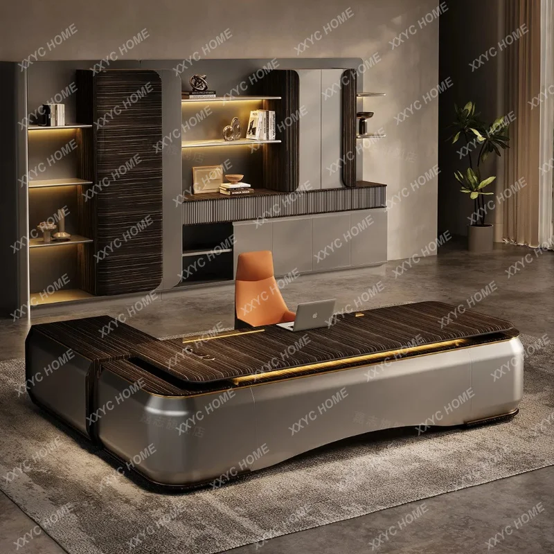 XX L Minimalist Modern Light Luxury Office Chairperson President Taipan Desk