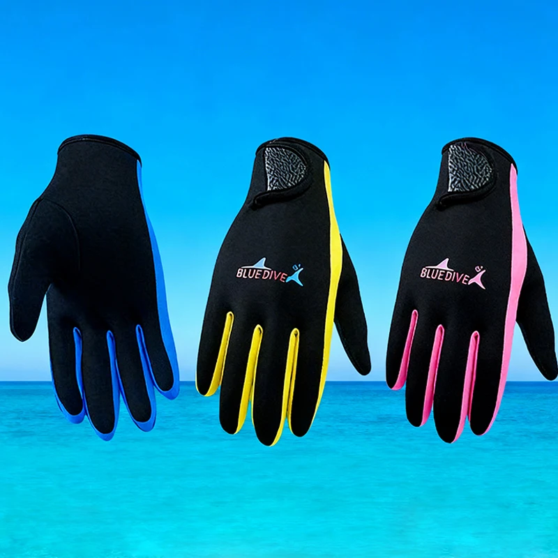1.5 mm thin neoprene rubber gloves - Extremely flexible, anti-slip, anti-stab, warm and fashionable diving gloves.