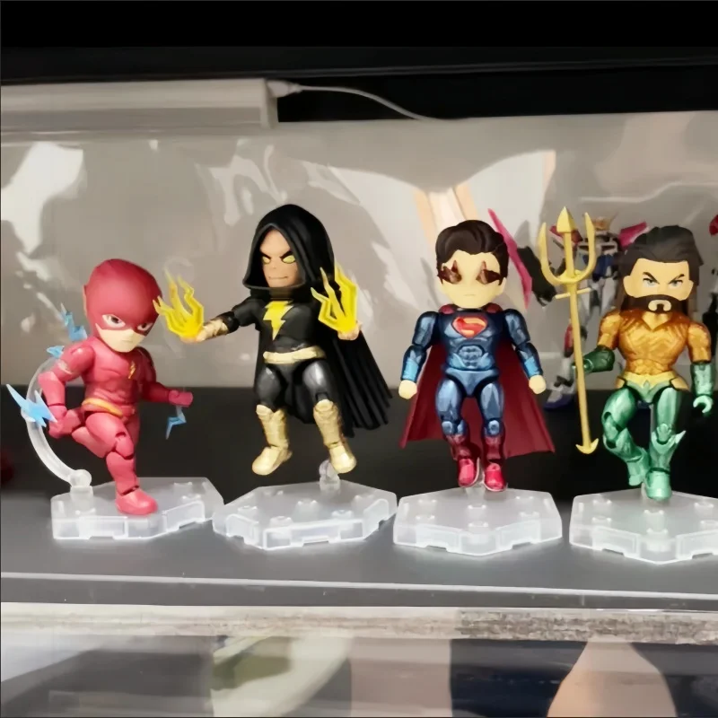 

Fondjoy Justice League 10cm Superman Batman Aquaman Superman Black Adam Wonder Woman The Flash Action Figure Model Collectio Toy