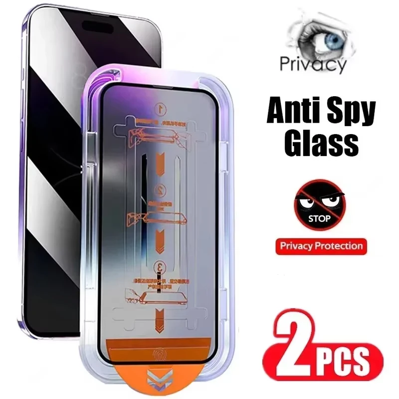 

1-2Pcs Coating Install Glass Box Privacy Screen Protector For Xiaomi Poco X6 Pro X5 X3 NFC F6 F5 M6 M5 M4 M3 M2 C65 Mi 14 13 13T