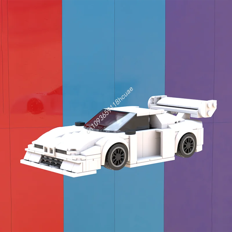 

382 детали MOC BMW Group 5 City Champions, конструктор, развивающая игрушка, рождественский подарок, креативный обучающий конструктор для детей