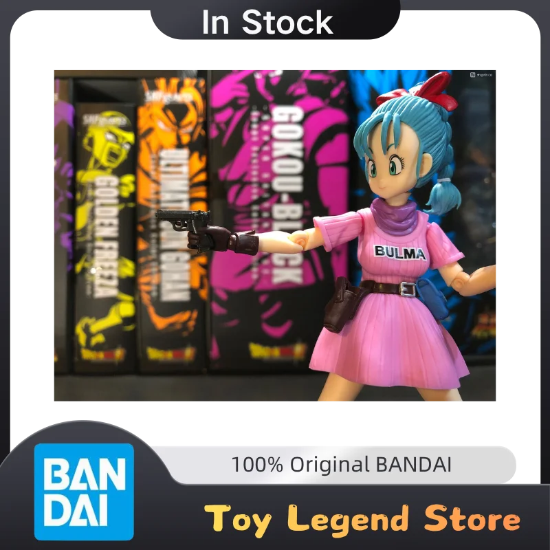 

In Stock Dragon Ball Z Bandai 100% Original S.H.Figuarts SHF Bulma -Adventure Begins Anime Action Figure Toys Collection Gift
