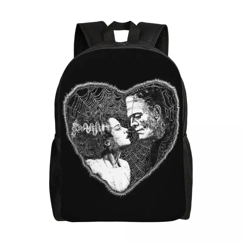 Mochila de viaje Bride Of Frankenstein Kiss para hombre, bolsa de libros para ordenador escolar, película de terror de ciencia ficción, bolsas de día para estudiantes universitarios