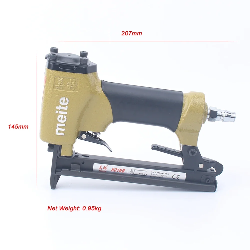 meite 8016B High Quality Pneumatic Stapler   Air Staples Gun For Making Sofa  Furniture