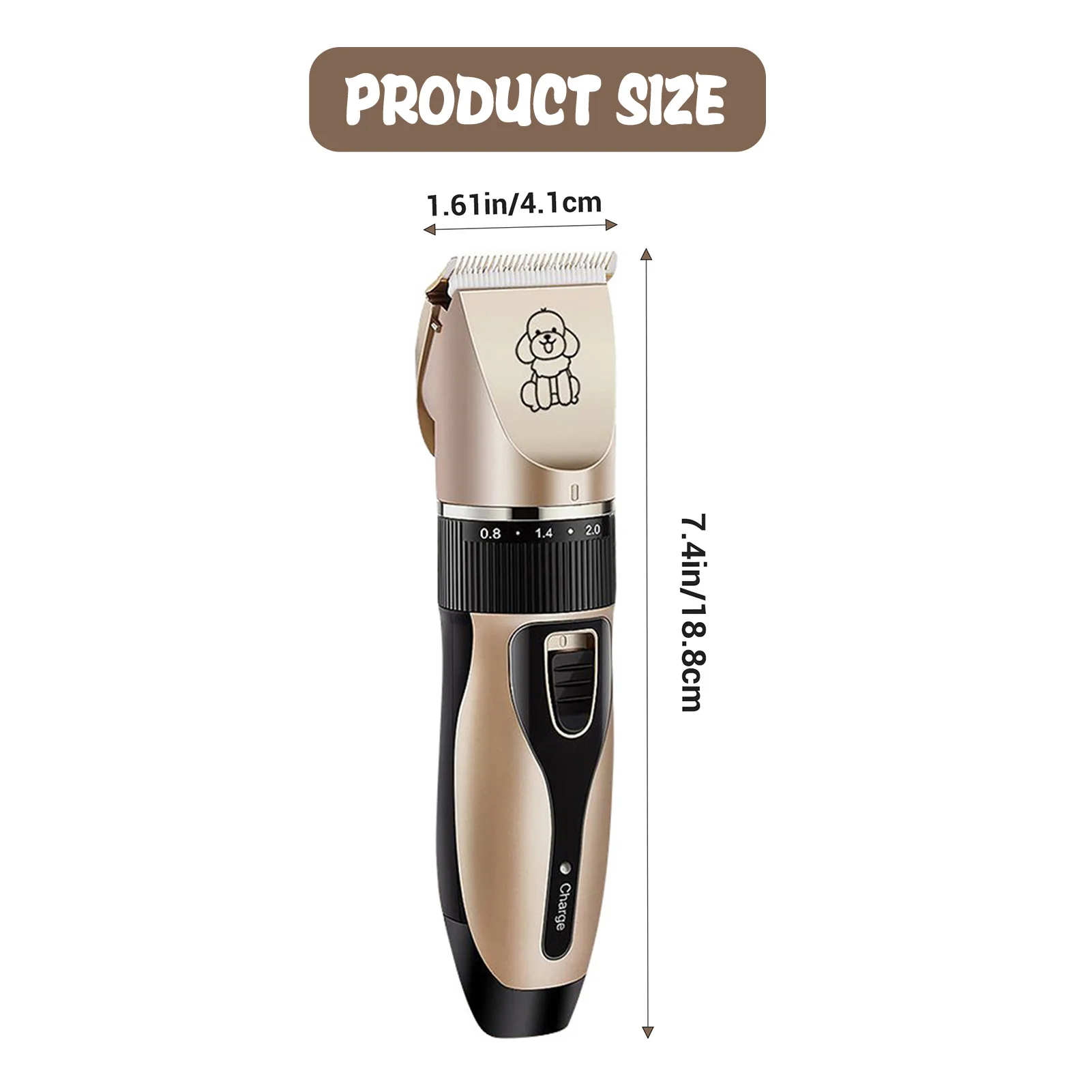 Recarregável Low Noise Hair Shaver, Clippers sem fio, Shaver para animais de estimação, cães, gatos, coelho