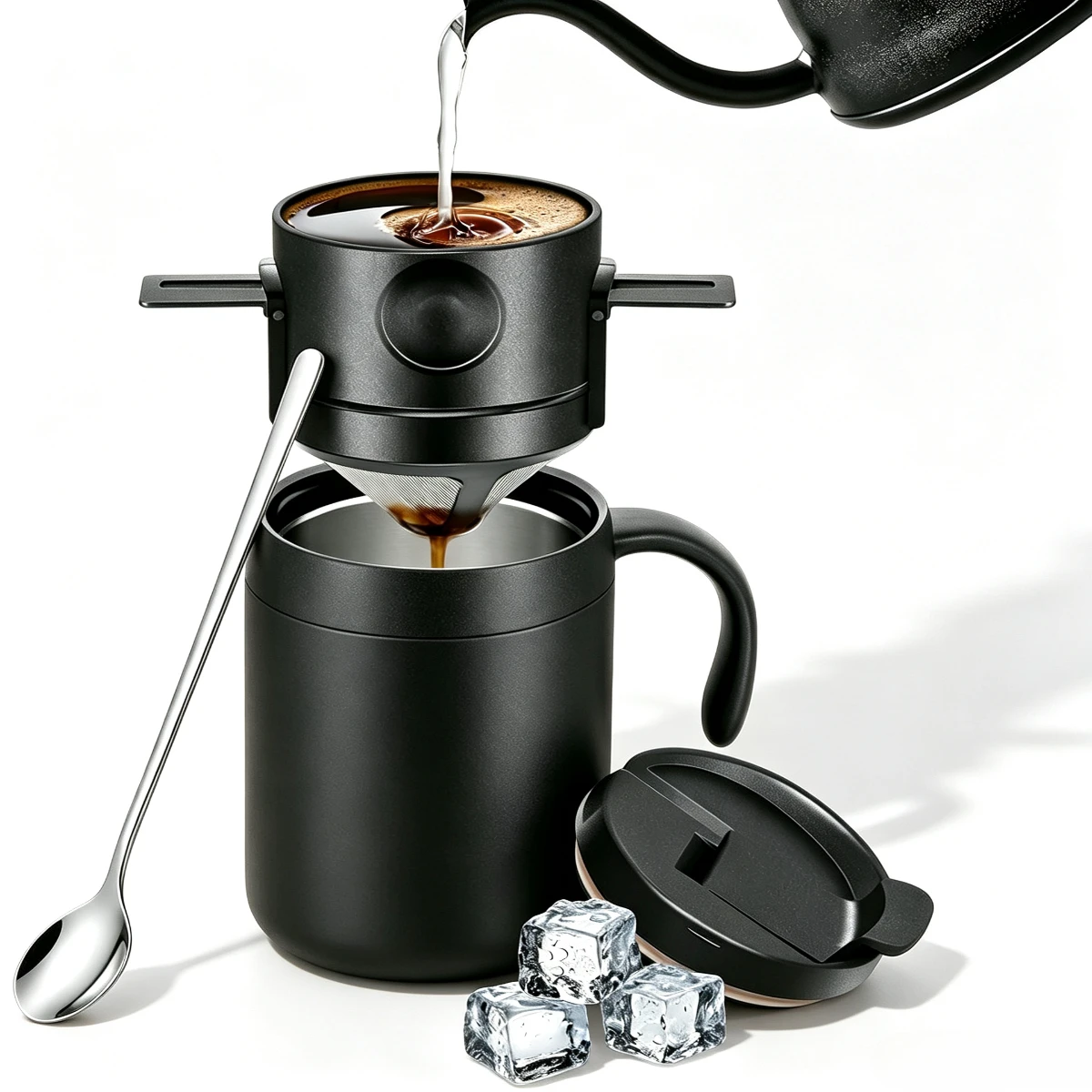 Coffee Tea Tumbler - Taza de Café de Acero Inoxidable