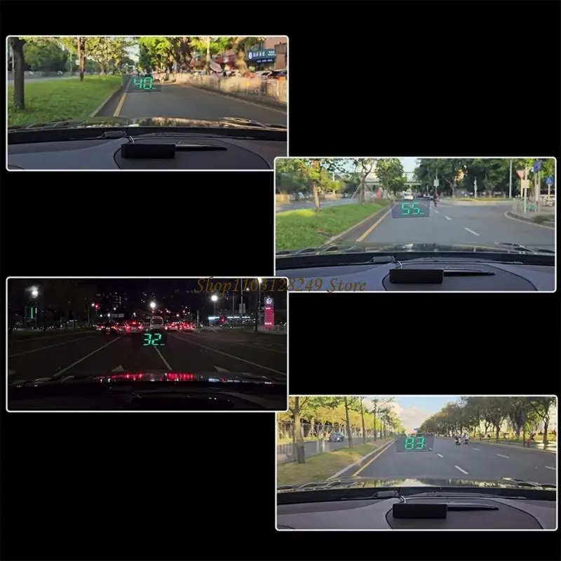 N5KD LED Car HUD With Automatic Brightness Adjustment & Waterproof For Night Driving
