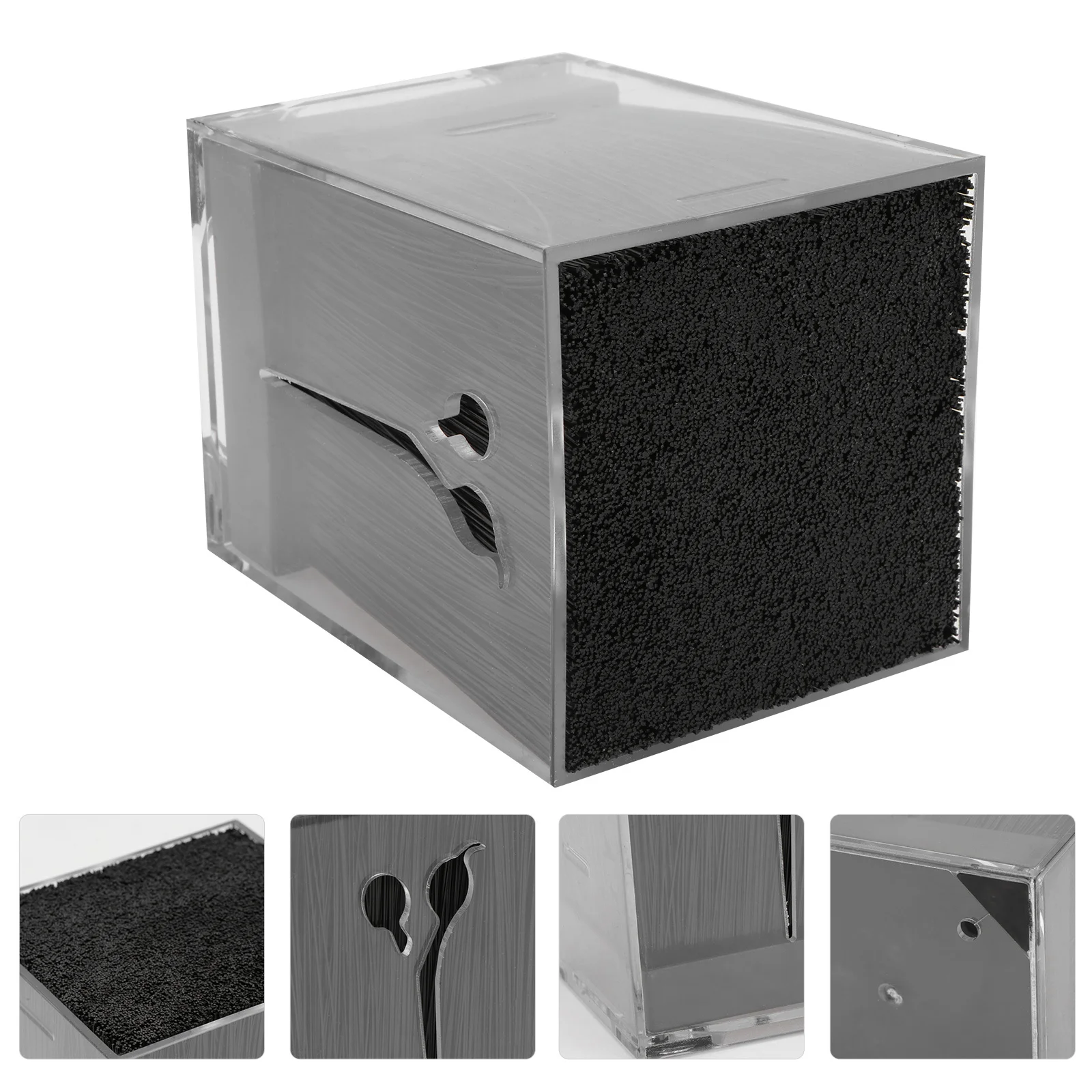 

Hairdressing Scissor Holder Resin Case Organizer Barber Storage Box Durable Practical Compact Size Easy Access Stable Safe