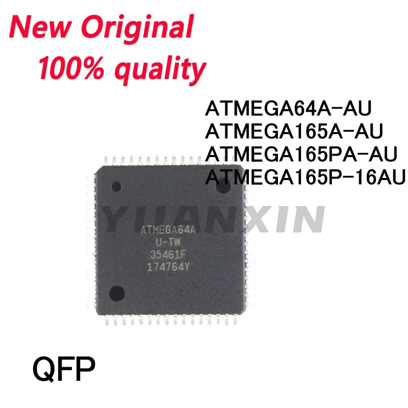 1/PCS New Original ATMEGA64A-AU ATMEGA165A-AU ATMEGA165PA-AU ATMEGA165P-16AU QFP Microcontroller chip In Stock