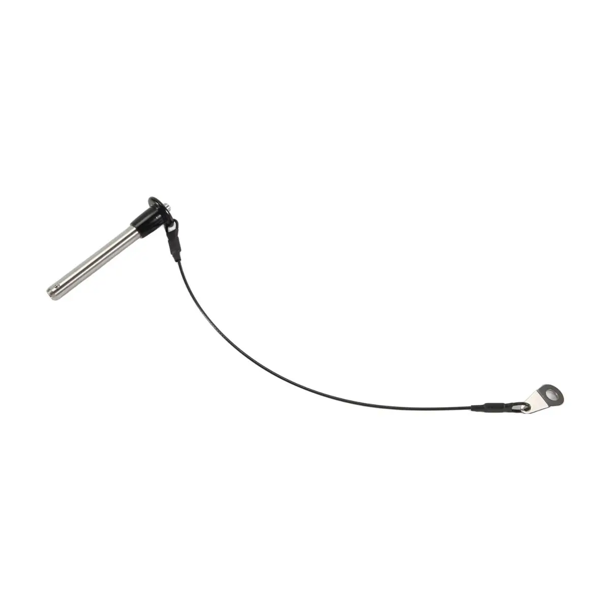 A89X Stainless Steel Quick Release Pin 8mm Diameter Ball Locking Pin with Push Button Lanyard Cable Usable Length 50mm