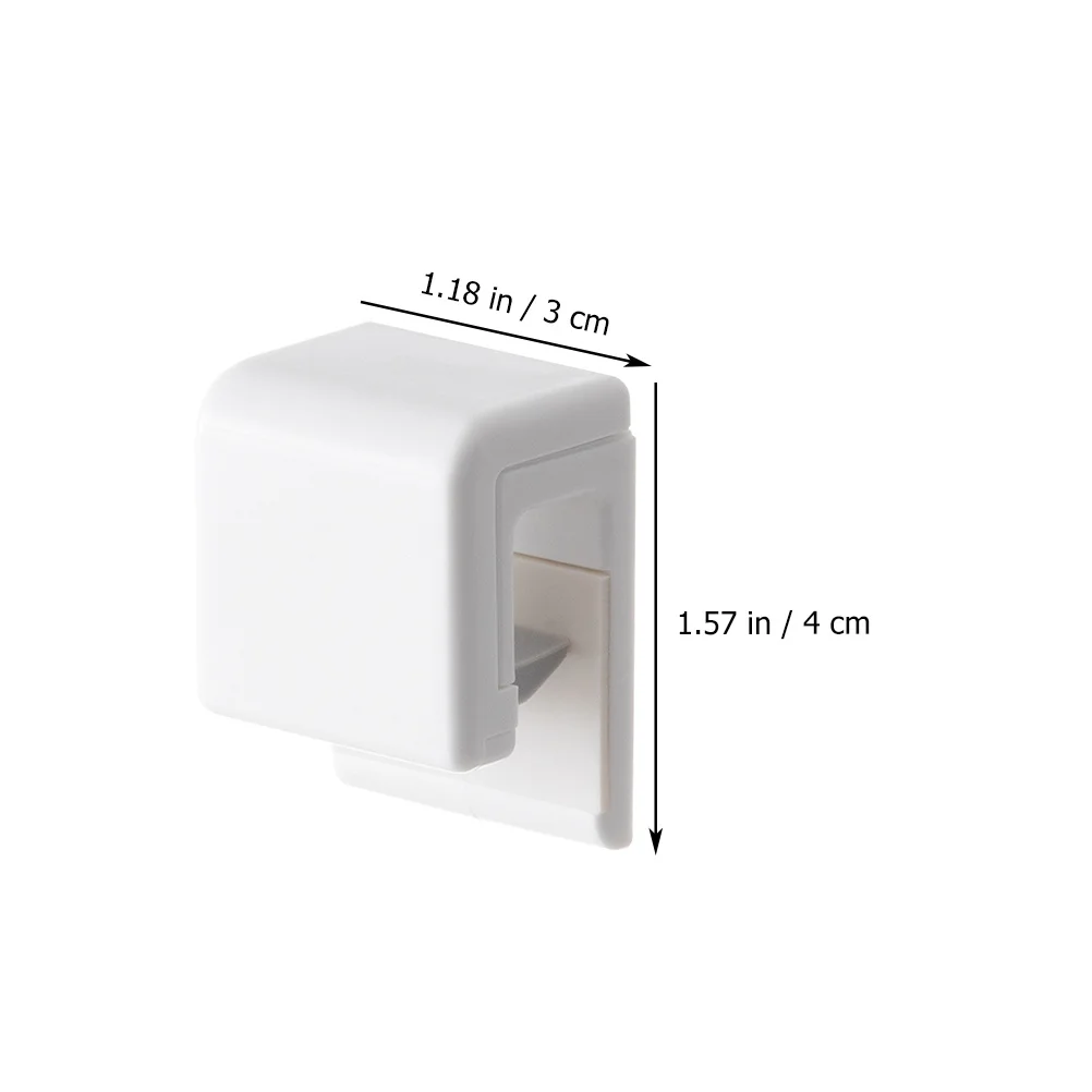 

4Pcs No Trace Hanging Clips Fixed Buckle Toothpaste Facial Holder Bathroom Clamp Organizer Storage Toothpaste Clip