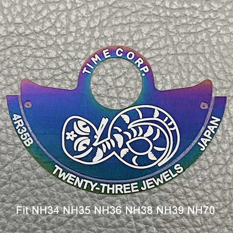 Multicolor Mod NH35 Movement Guard Zodiac Pattern Automatic Hammer Cadran Fits NH36 NH35 4R 7S NH70 Movement Replace Tool Parts