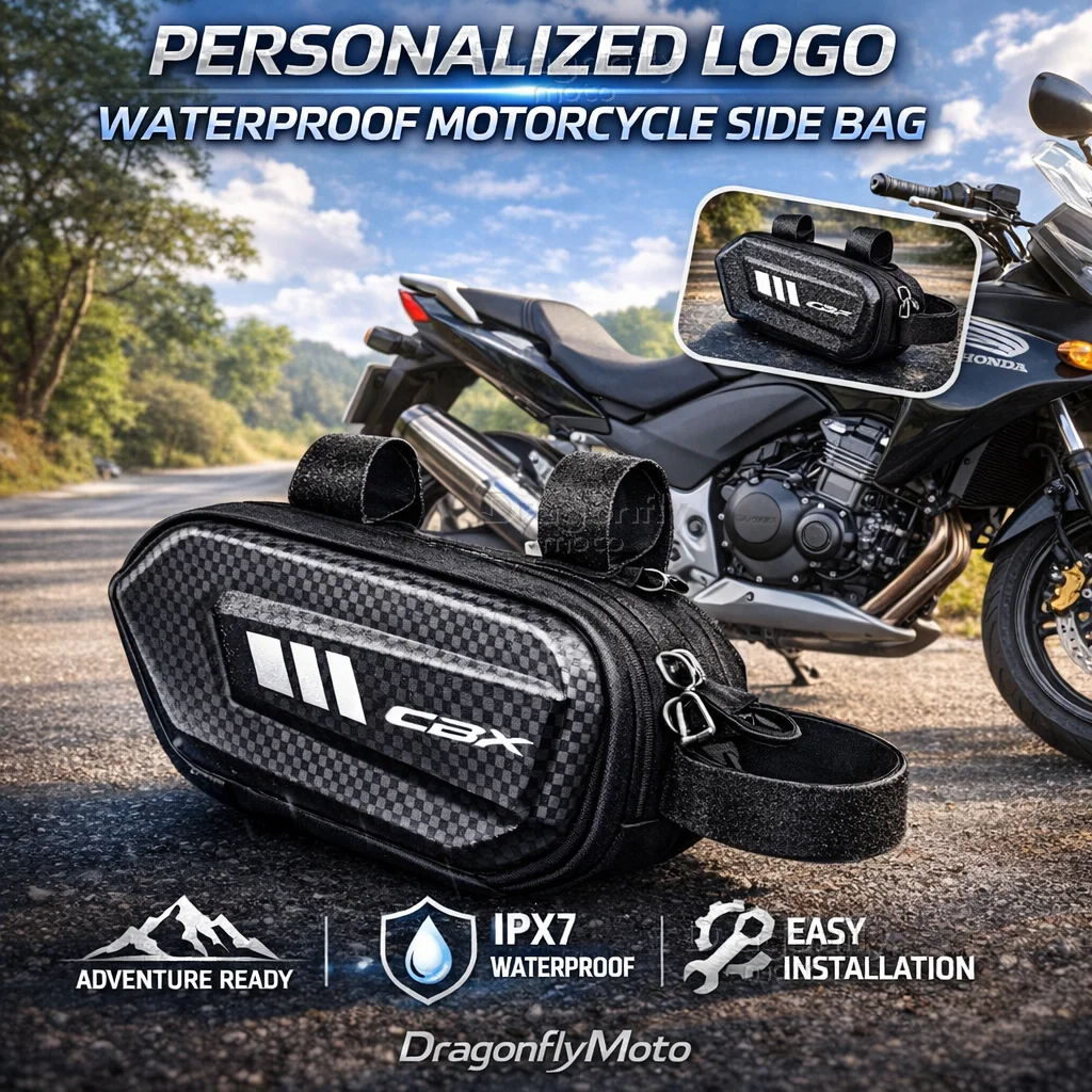 

For Honda CBF CBF125 CBF190R CBF500 CBF600 CBF1000 Motorcycle Side Bag Personalized Logo Waterproof Hard Shell Saddlebag