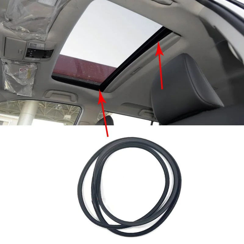 

Car Rubber Black Car Roof Sunroof Seal Strip Waterproof Strip For Toyota Land Cruiser Prado 120 LC120 150 LC150 2003-2019