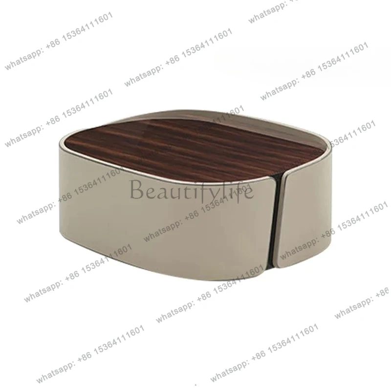 

LJYFTavolino da caffè italiano di lusso leggero, design minimalista, soggiorno, tavolo da tè ovale di dimensioni domestiche