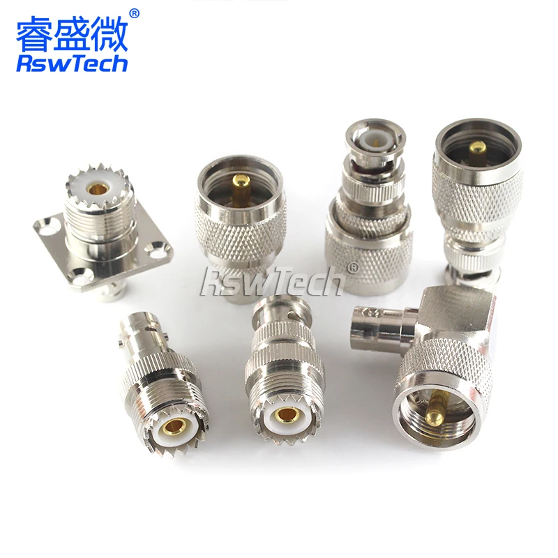 BNC-UHF-JK/JJ/KK/KJ/KKF/KJF Male to Female Straight Elbow L Type RF Coaxial Connector Adapter