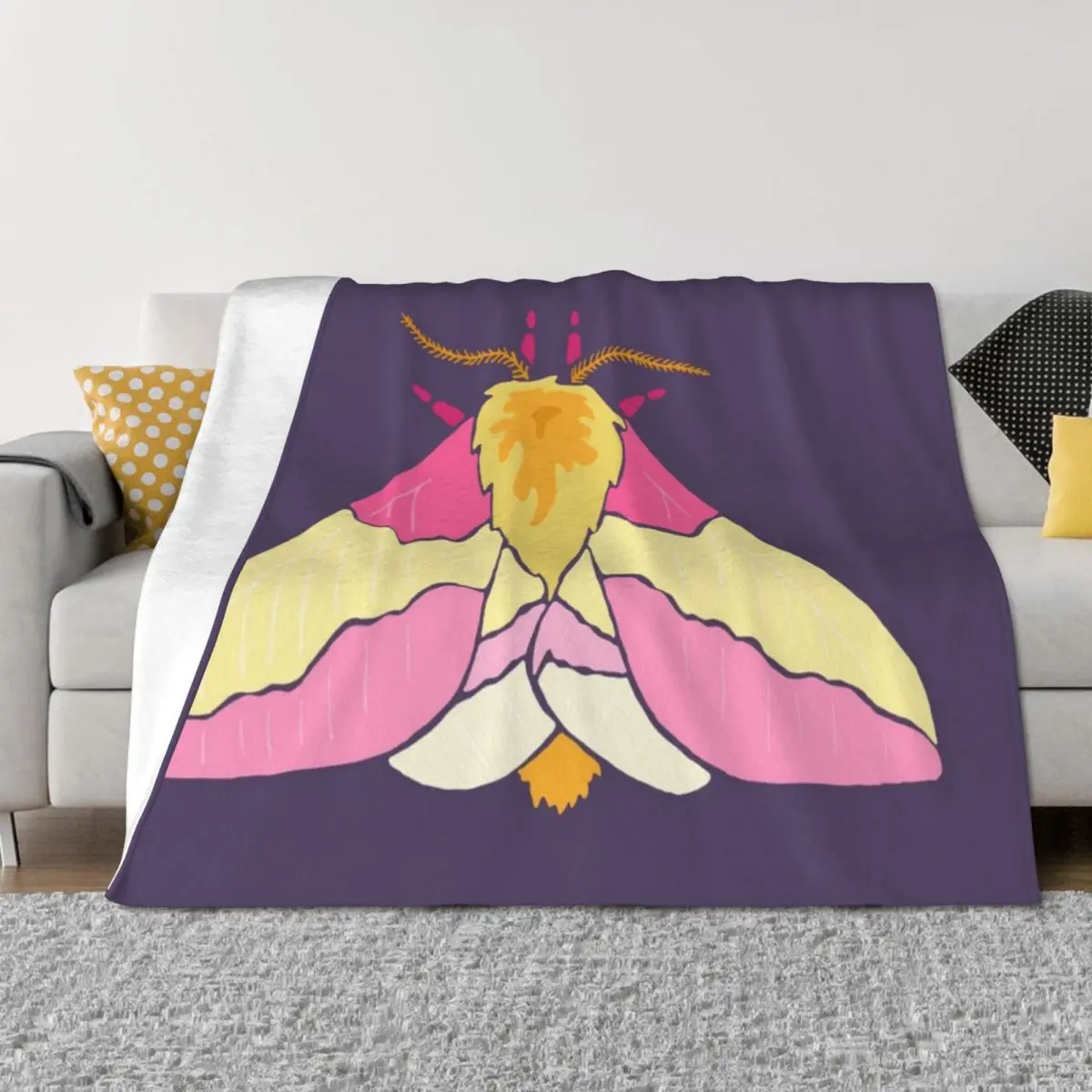 

Rosy Maple Moth Throw Blanket Soft Big For Baby Flannel Blankets Sofas Of Decoration Blankets