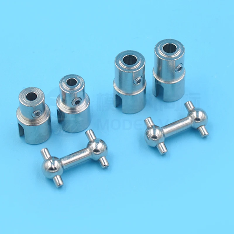 1PC Stainless Steel FT011-FT012 Drive Shaft Connector Universal Joint 4-4/ 3-3.18mm Coupling Coupler Cardan for RC Boat Jet Boat