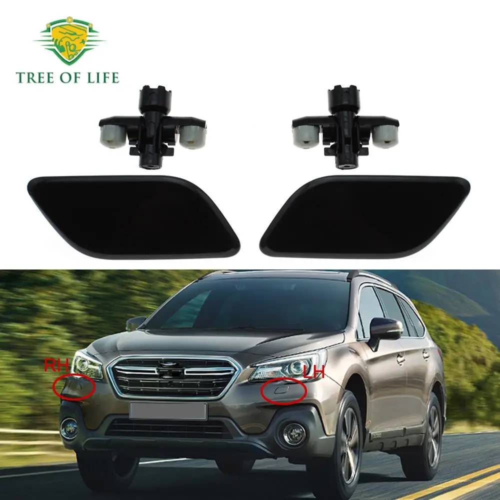 For Subaru Outback 2018 2019 2020 Front Headlight Washer Nozzle Cover Headlamp Water Spray Jet Cap 86636AL170 86636AL180