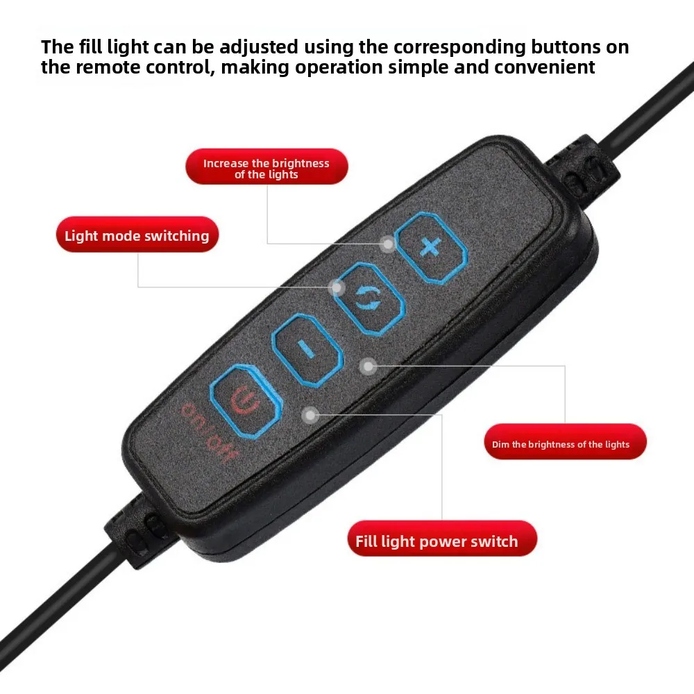 

Dual Phone Position Fill Light Phone Holder Stable Base Lighting Bracket Live Streaming Fill Light Portable Universal