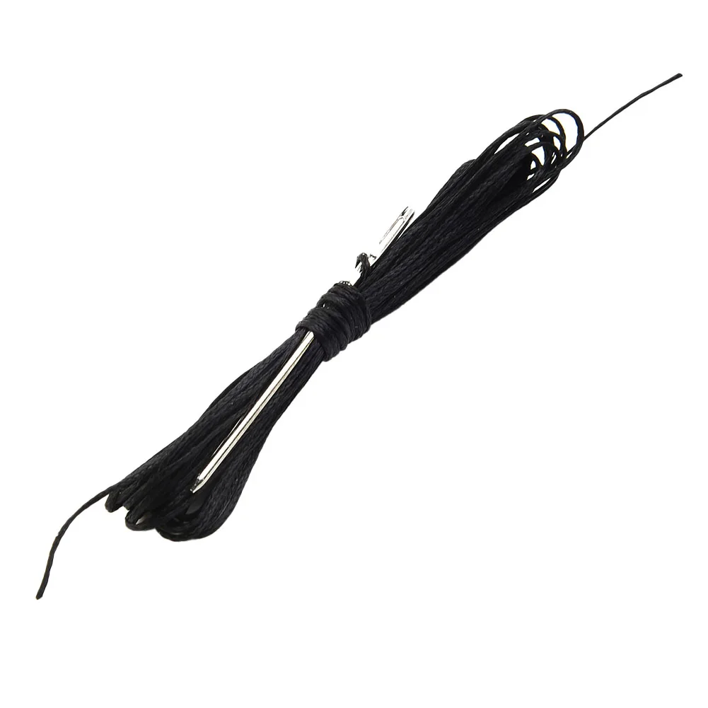 Car Steering Wheel Leather Cover With Needles&line Universal Fiber Leather DIY Hand Sewing Tool For Diameter 37-38cm