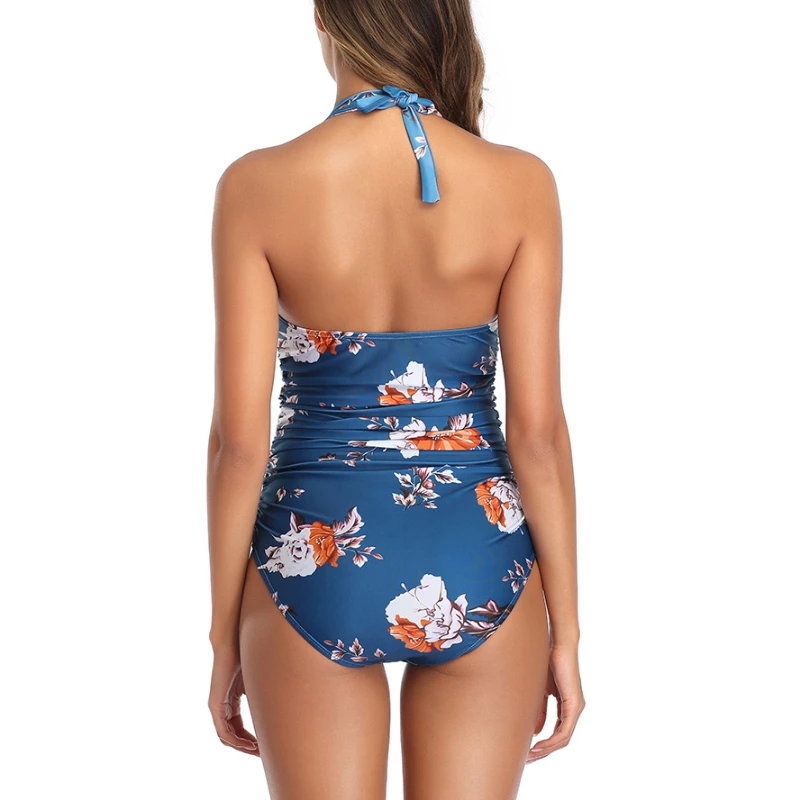 خمر قطعة واحدة لباس سباحة المرأة مثير الدانتيل يصل ملابس السباحة بيكيني الرسن لباس سباحة موضة مطبوعة ملابس السباحة الشاطئ Tankini