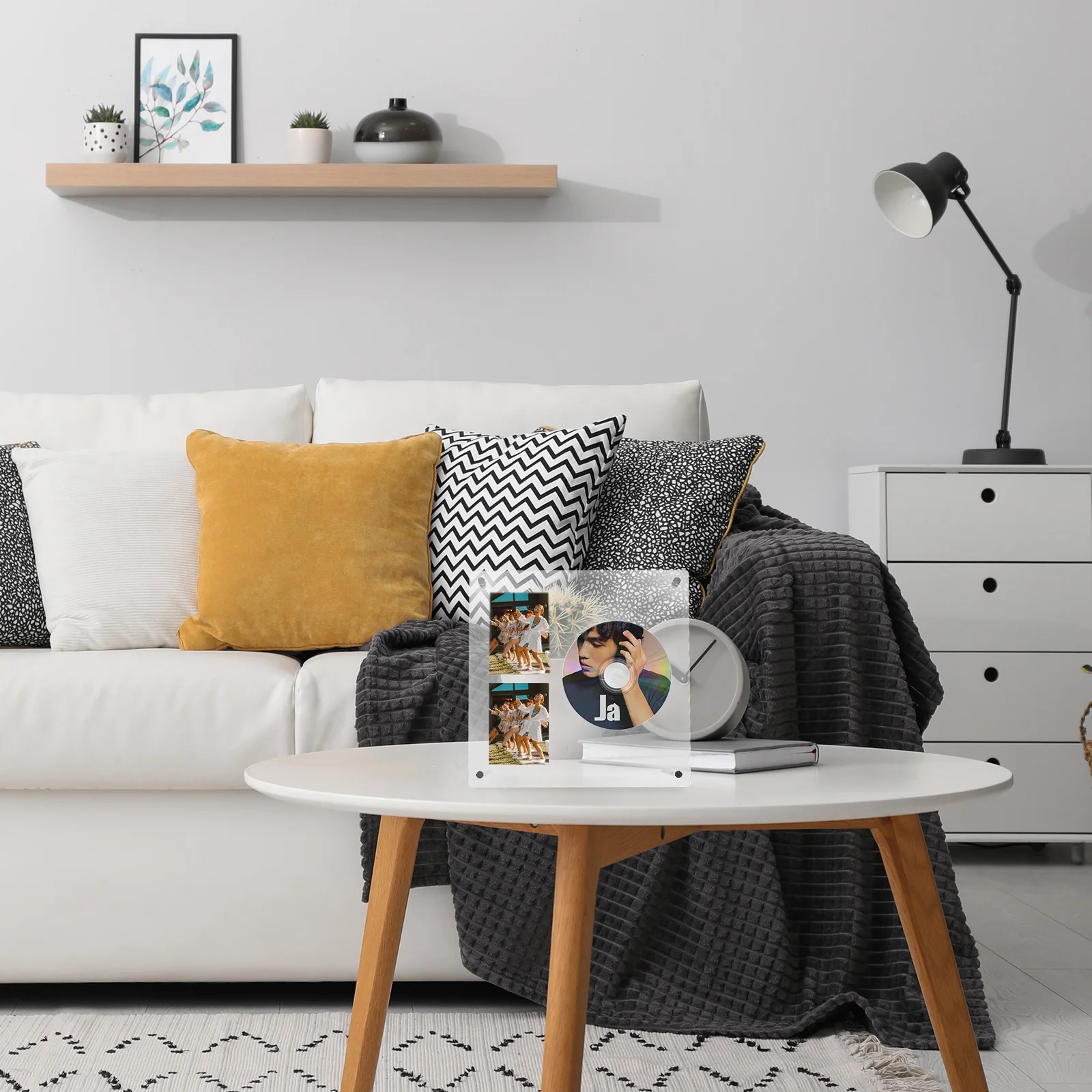 Acrylic Photo Frame Decorative Picture Frame DIY Creative Design Portable Home Decoration Gift Photo Card Holder