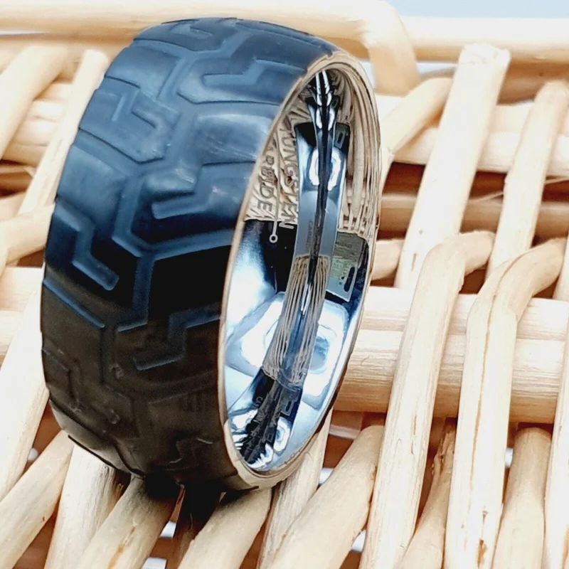 جديد الرجال والنساء الإطارات نمط تصميم سبائك التنغستن خاتم الزواج الرجال خاتم الزواج الإطارات الموضوع خاتم الخطوبة