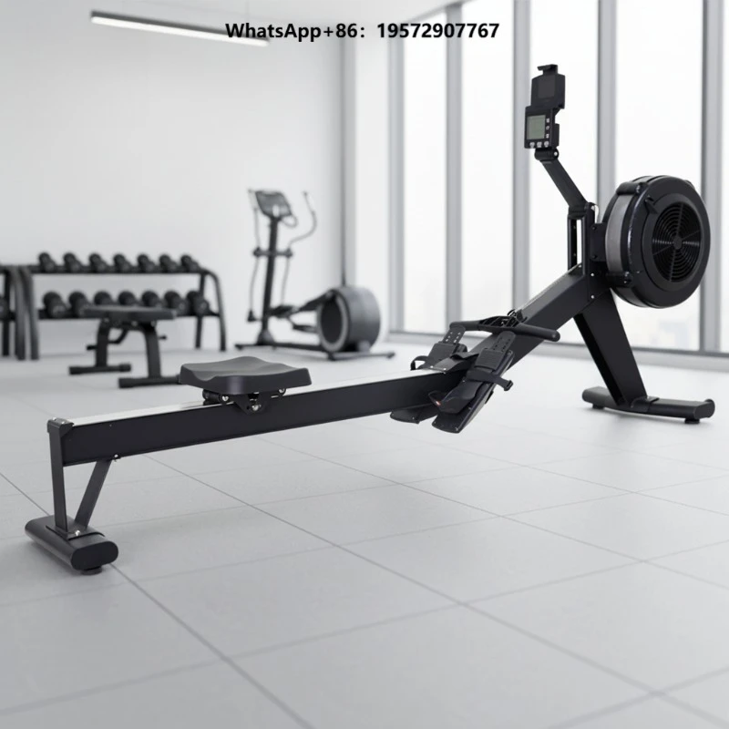 Quiet Magnetic Resistance Single Scull Indoor Rowing Machine Home Use Water Rower 135kg Capacity Steel