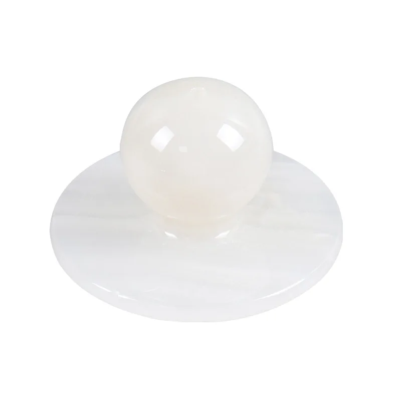 

New Chinese marble white jade fragrance ornament, medieval home stay tea room, incense table table soft decoration