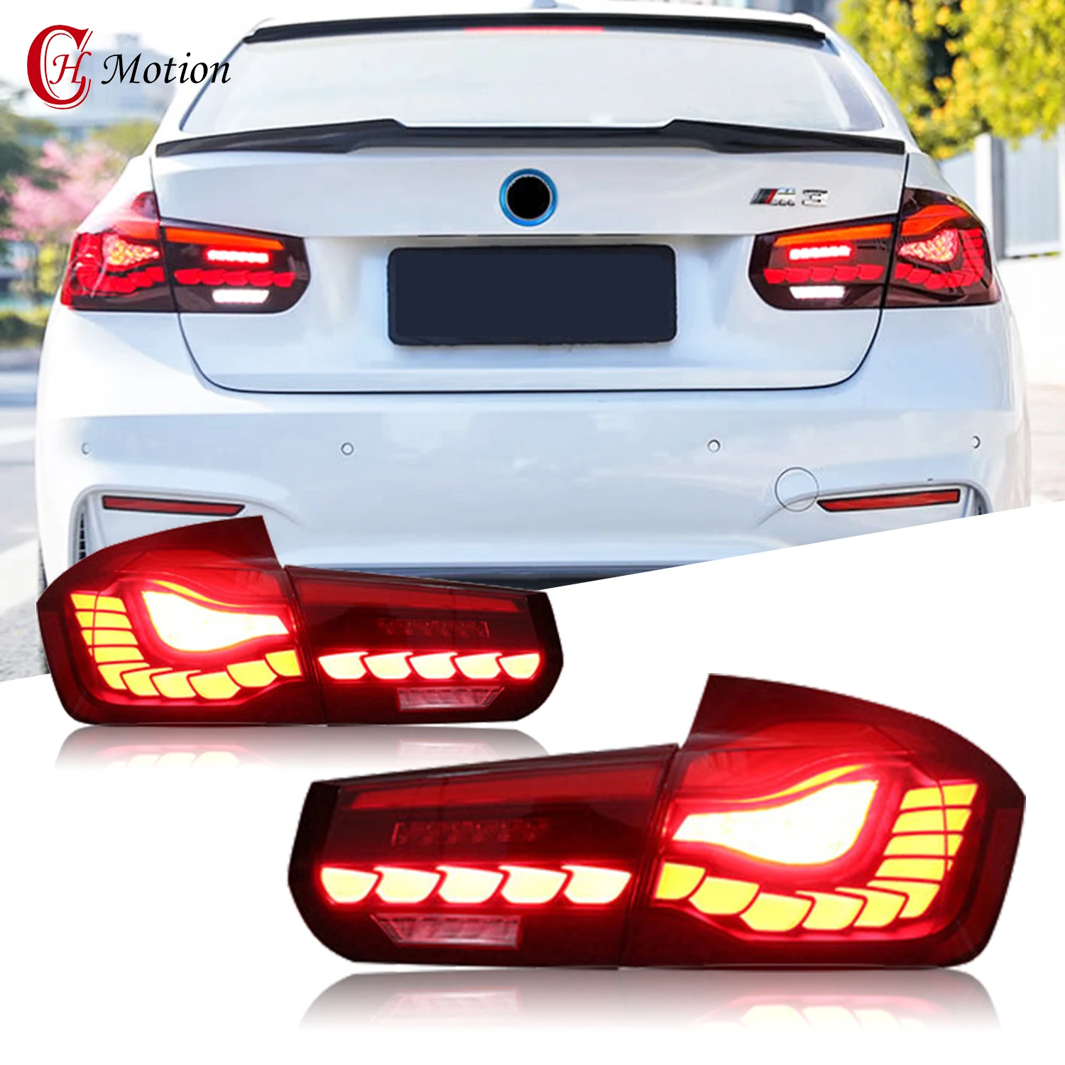 

HCmotion Auto LED Tail Lights for BMW F30 F80 3 Series 328i 2012-2018 Car Rear Lamp DRL Signal Light Assembly Lamp Accessories