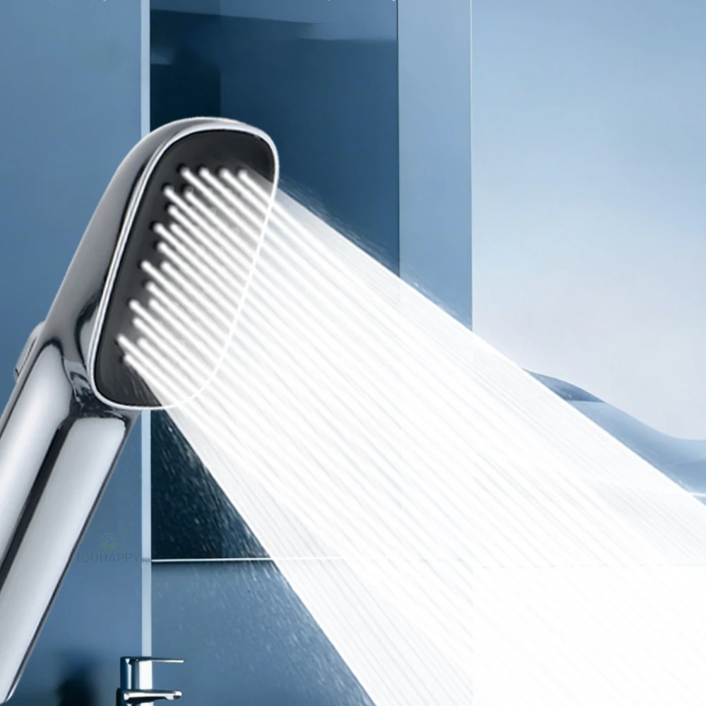 

Three-stage Turbocharged Adjustable Shower Head 4cm Mini High Pressure Shower Head Spray Gun for Pet Wash Home Accessories