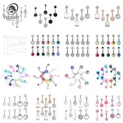 5-20PCS Cute Dangle Belly Ring Pack 14G Navel Piercing Bulk Sexy Belly Ring Set Belly Button Ring Lot Pircing Ombligo Jewelry