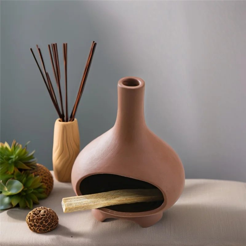 

AS60- Palo Santos Holder Ornament Sage Burnerincense Holder For Desk Fountain Yoga Meditation Living Room Decor