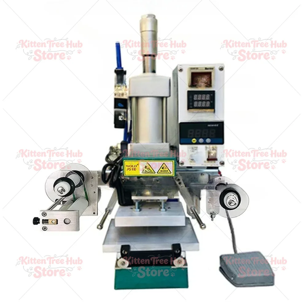 Pneumatic Hot Foil Stamping Machine 10*13 Heating Plate Sliding Table
