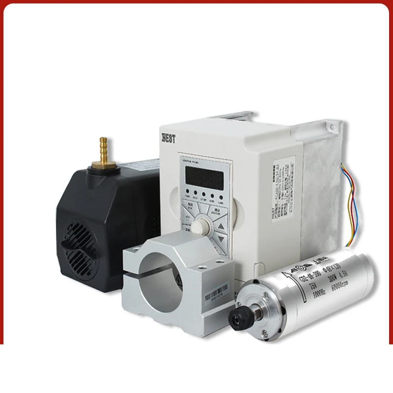 AC75V300w 48mm60000RPM DIY micro spindle motor water-cooled high-precision electric spindle PCB drilling