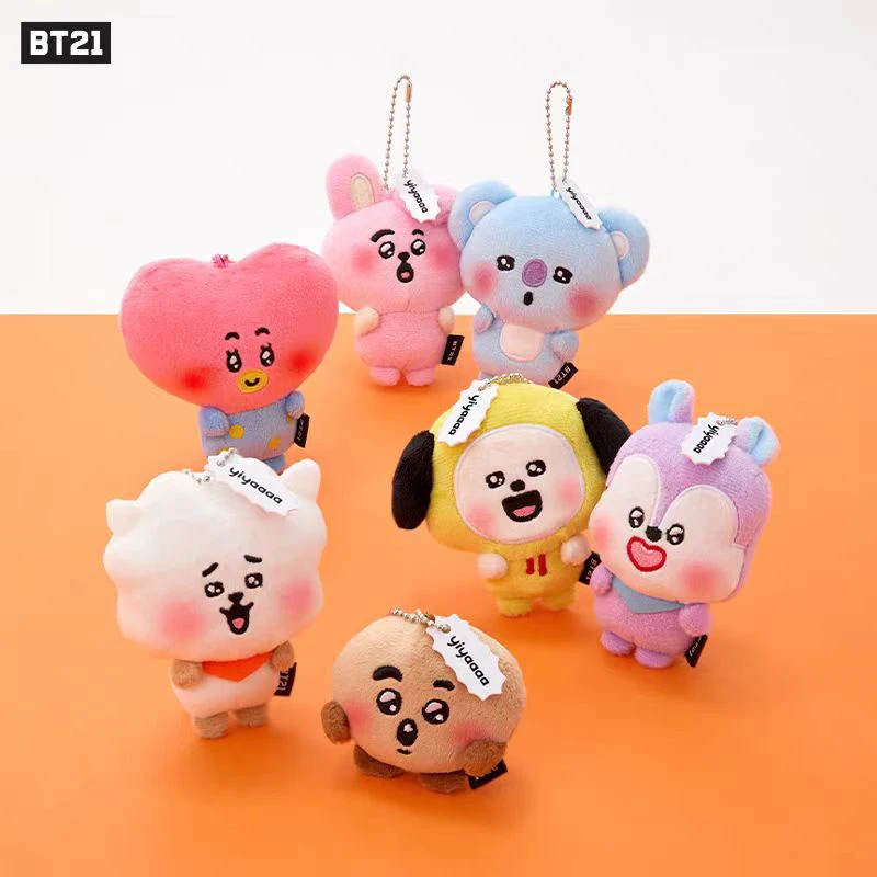 

Linefriends Bt21 дневник настроения серии-сюрприз брелок для лица кукла подвесные украшения подарочная коллекция игрушек