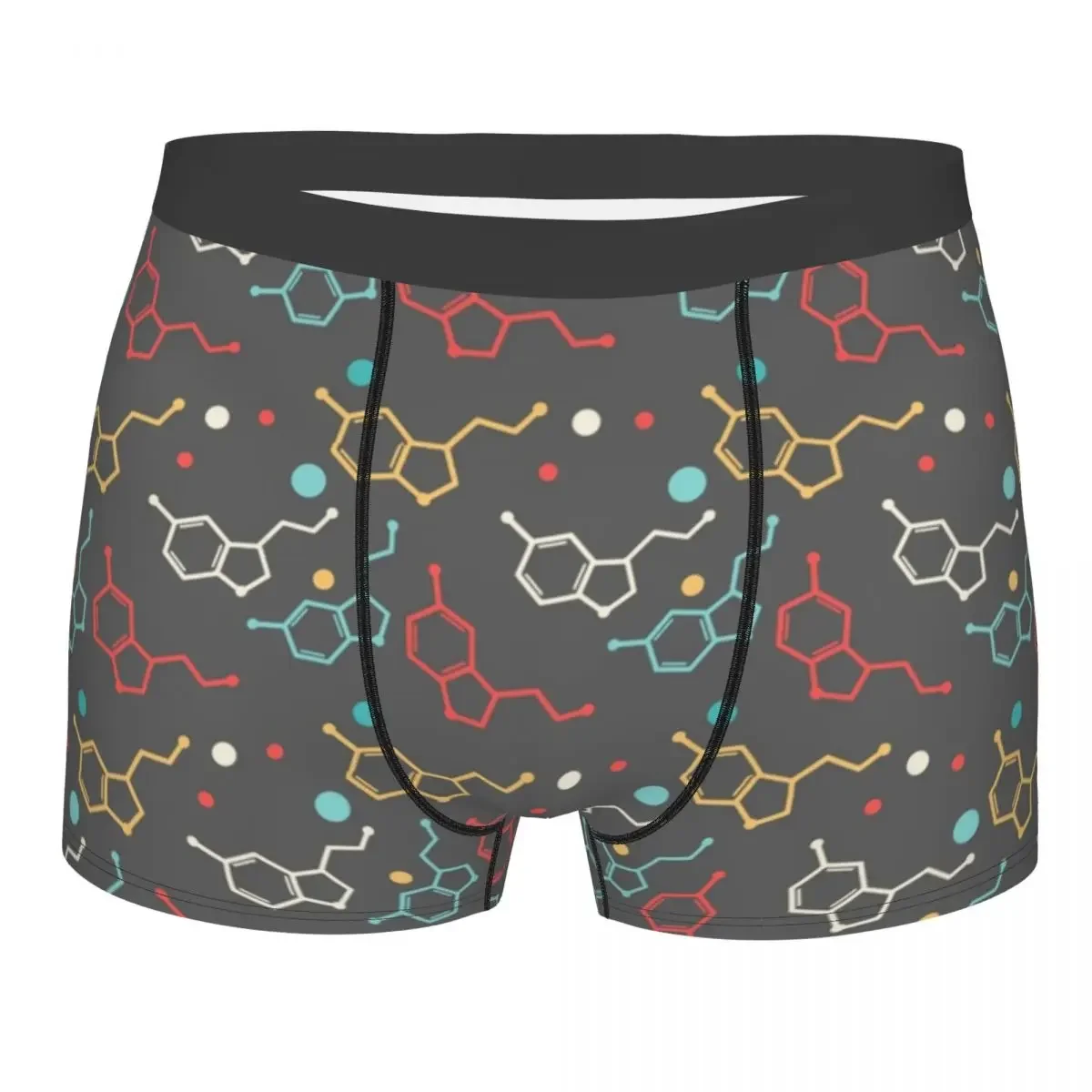 Roupa Interior Fisiológica Masculina, Geometria Design, Química, Ciência, Humor, Boxer Shorts, Calcinhas, Cueca de cintura média, S-XXL