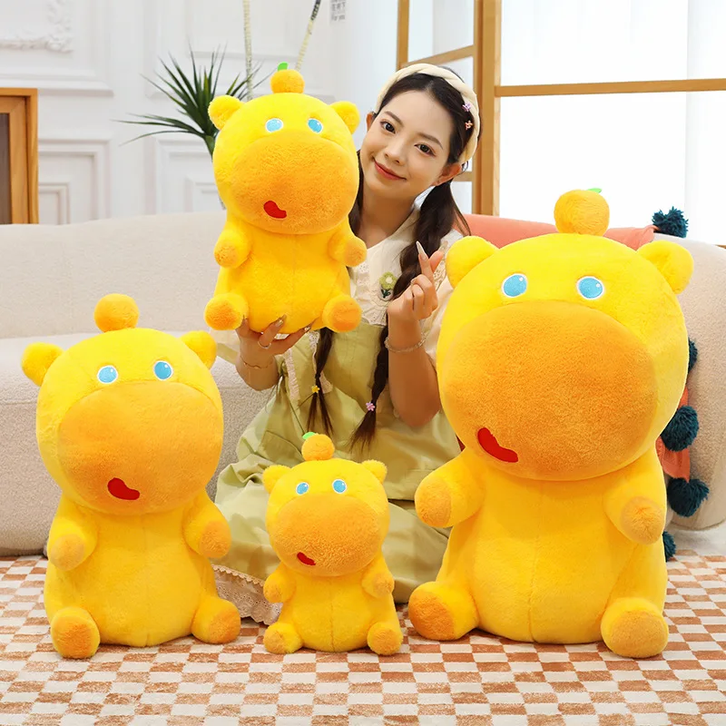 Kawaii Capybara Plush Toy Cute Rabbit Fur Stuffed Doll Large Size Kids Birthday Gift Soft Filled Animal Plushie for Prize