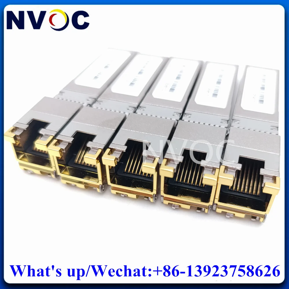 

5Pcs 10G 30M 80M 100M SFP RJ45 Module 10GBase-T to Ethernet Copper Transceiver for Cisco,Ubiquiti,Mikrotik Optical Switch