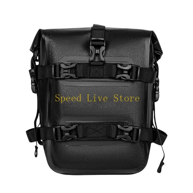547C Large Capacity Motorcycle Side Bag With Quick Release Straps And Broad Compatibility