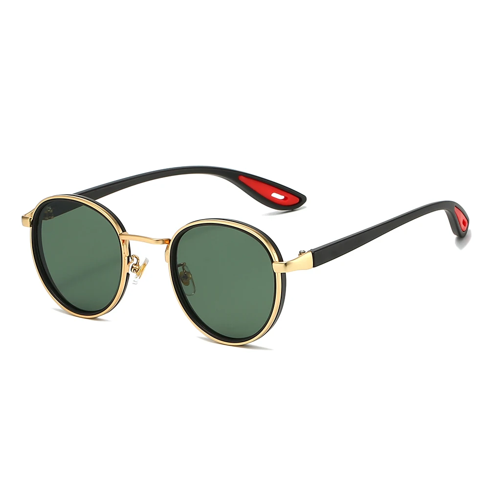 GM LUMIAS Vintage Runde Sonnenbrille für Herren 2025 Neue Punk-Mode-Sonnenbrille für Damen Trendiges Luxusmarken-Design Lässige Anti-UV-Sonnenbrille – Detail 7