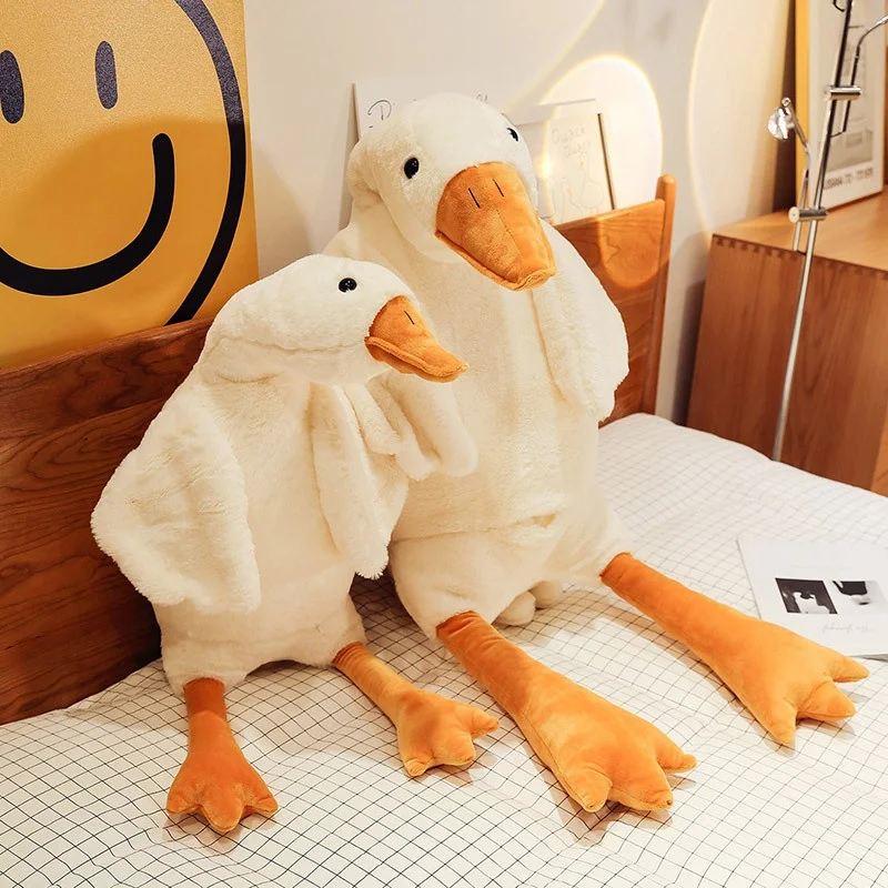 Miniso Big White Goose Pillow Doll Auspicious Originality Kawaii Cure Bed Decoration Holiday Gift Popular Children'S Toy Dolls P